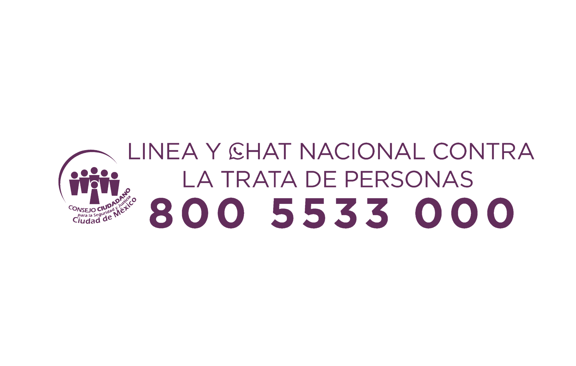 Consejo ciudadano: Linea nacional contra la trata de personas